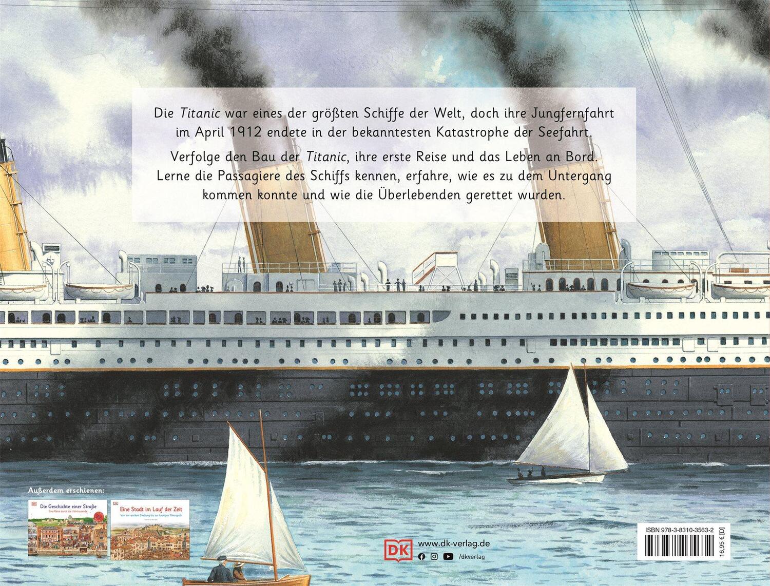 Rückseite: 9783831035632 | Die Geschichte der Titanic | Steve Noon | Buch | im Querformat | 32 S.