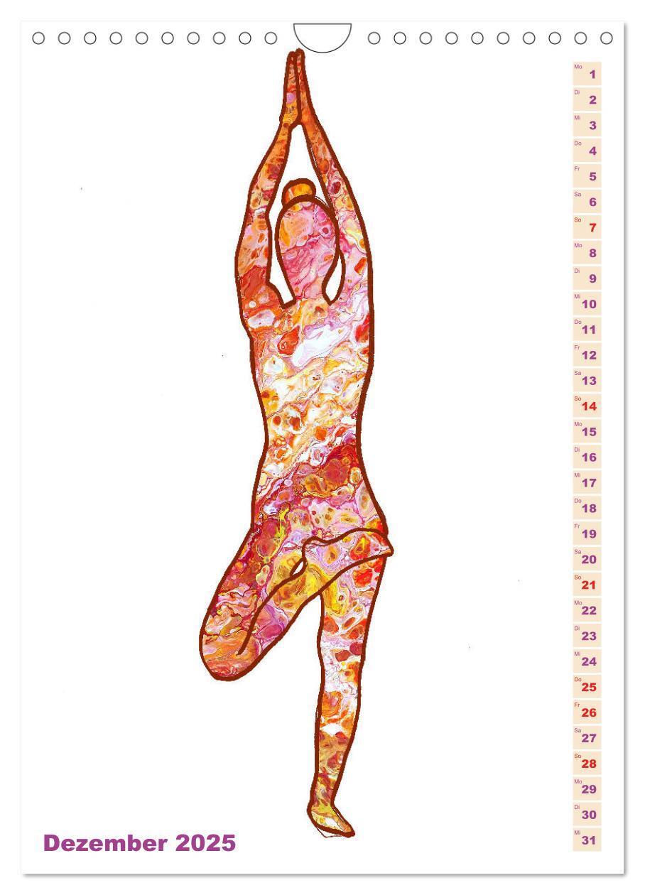 Bild: 9783435939794 | Prächtiges Yoga Pouring - Yoga verschmilzt mit Kunst (Wandkalender...