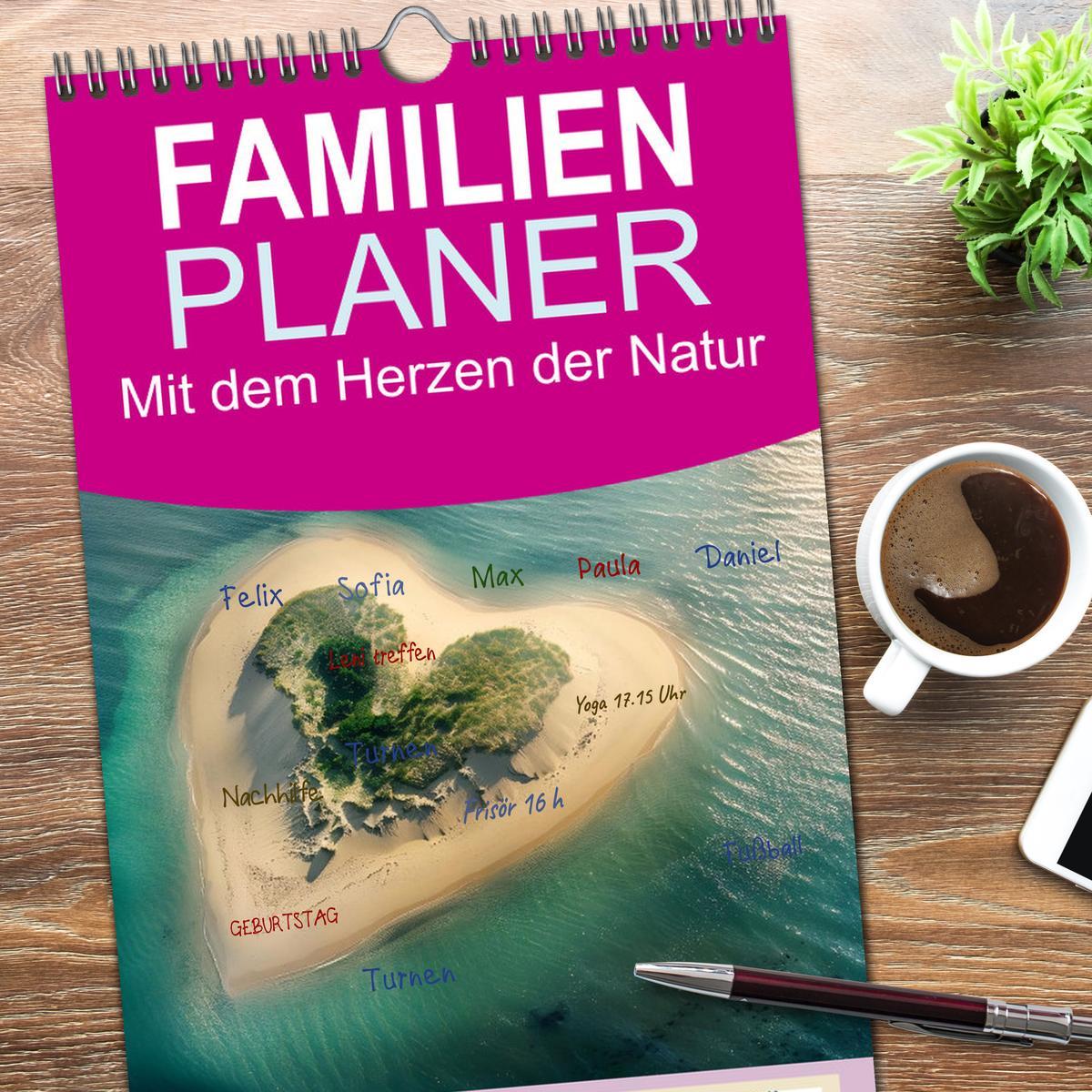 Bild: 9783457196311 | Familienplaner 2025 - Mit dem Herzen der Natur mit 5 Spalten...