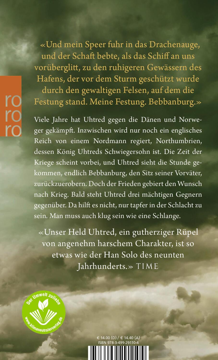 Rückseite: 9783499291104 | Der Flammenträger. Uhtred 10 | Bernard Cornwell | Taschenbuch | 2017