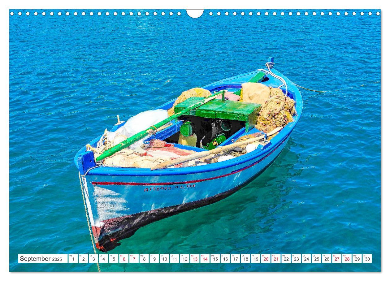 Bild: 9783383979408 | Kefalonia, Inseltraum in Blau (Wandkalender 2025 DIN A3 quer),...