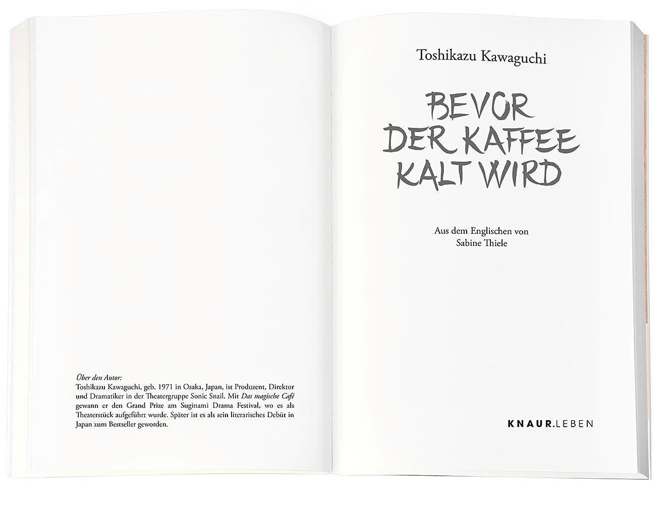 Bild: 9783426879146 | Bevor der Kaffee kalt wird | Toshikazu Kawaguchi | Taschenbuch | 2022