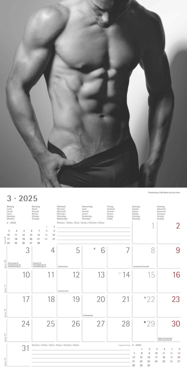 Bild: 4251732343095 | Masculine 2025 - Broschürenkalender 30x30 cm (30x60 geöffnet) -...