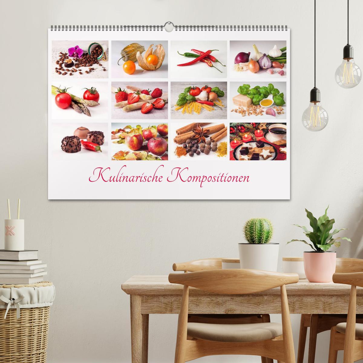 Bild: 9783435608690 | Kulinarische Kompositionen (Wandkalender 2025 DIN A2 quer),...