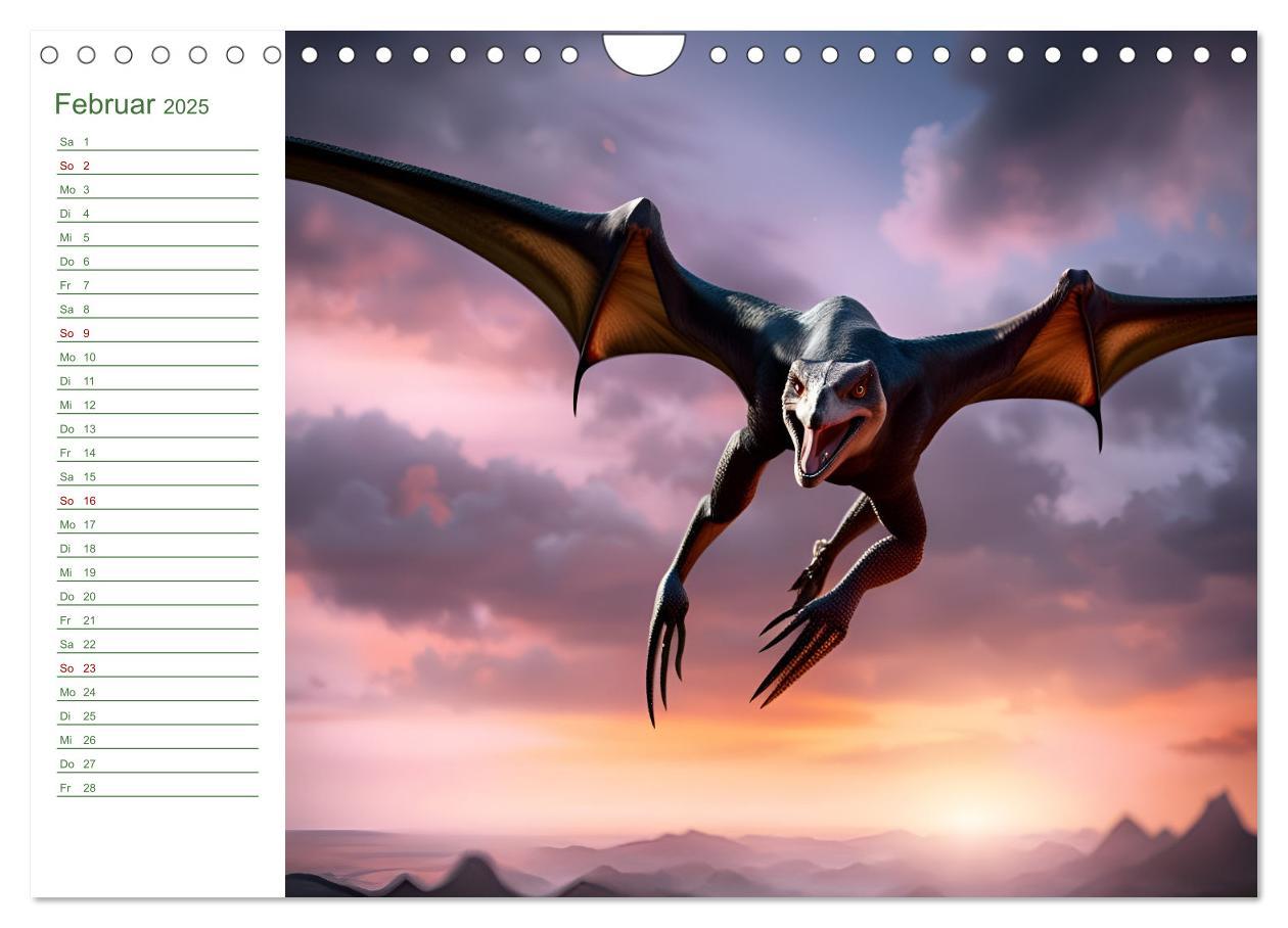 Bild: 9783383846519 | KI Dinosaurier - Herrscher der Lüfte, Land und Meer (Wandkalender...