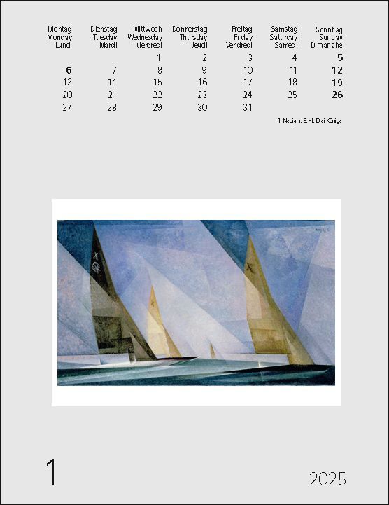 Bild: 9783771720292 | Lyonel Feininger 2025 | Kunst-Einsteckkalender | Lyonel Feininger