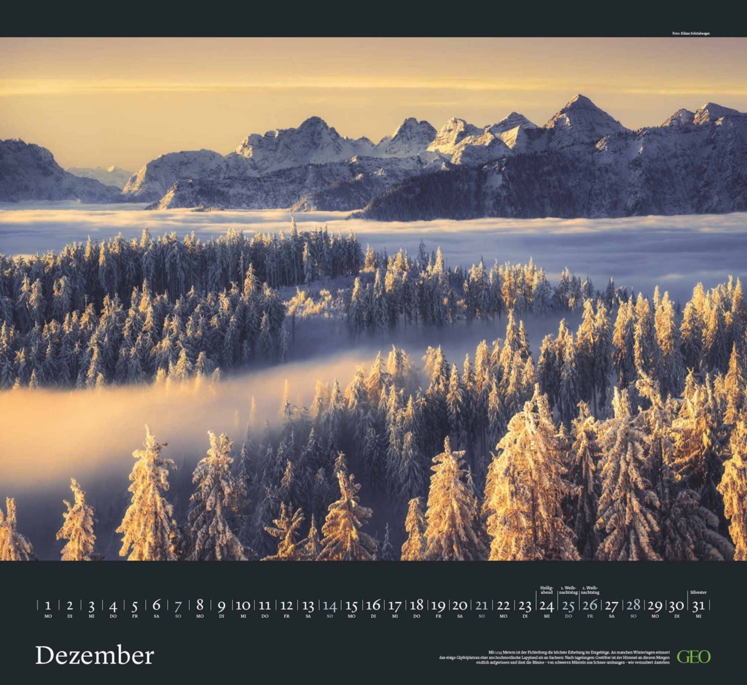 Bild: 4002725988683 | GEO - Sehnsucht Wald Wandkalender 2025 - Eindrucksvoller...