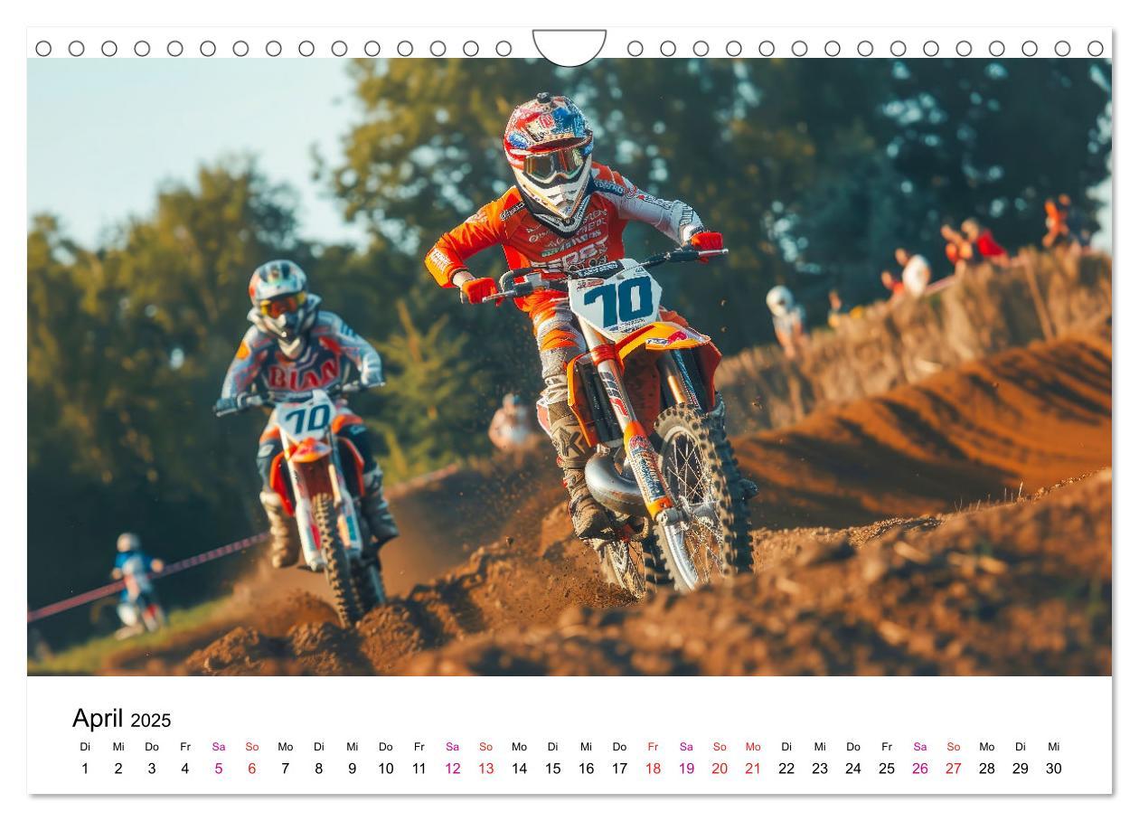 Bild: 9783457147962 | Motocross Erlebnisse (Wandkalender 2025 DIN A4 quer), CALVENDO...