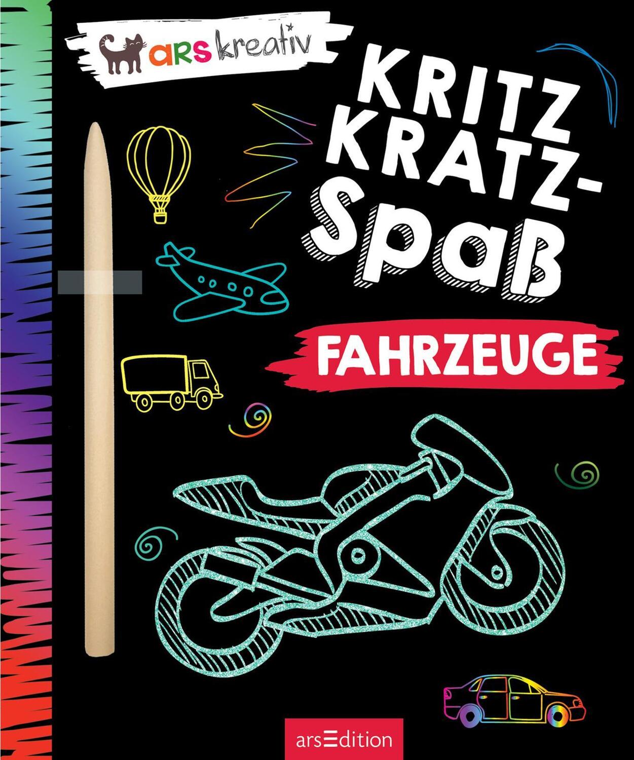 Bild: 9783845841885 | Kritzkratz-Spaß - Fahrzeuge | Taschenbuch | 36 S. | Deutsch | 2021