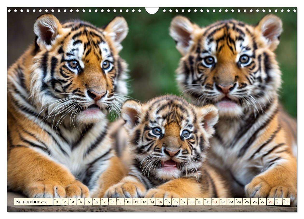 Bild: 9783383814143 | Tiger ganz nah (Wandkalender 2025 DIN A3 quer), CALVENDO...