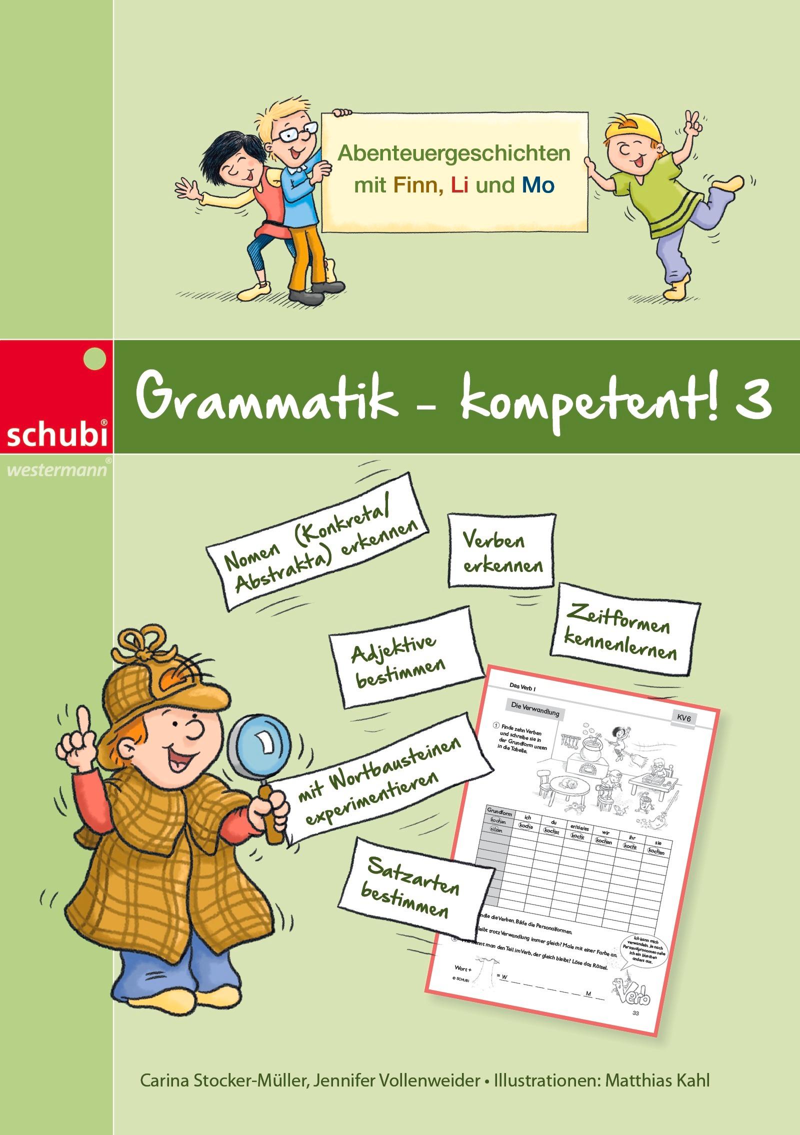 Cover: 9783867235303 | Grammatik - kompetent! 3 | Abenteuergeschichten mit Finn, Li und Mo