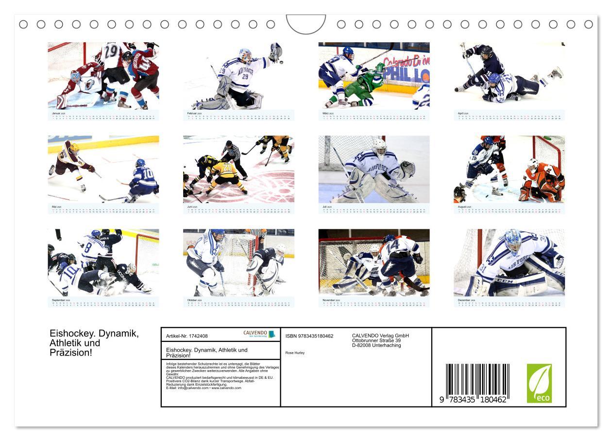 Bild: 9783435180462 | Eishockey. Dynamik, Athletik und Präzision! (Wandkalender 2025 DIN...