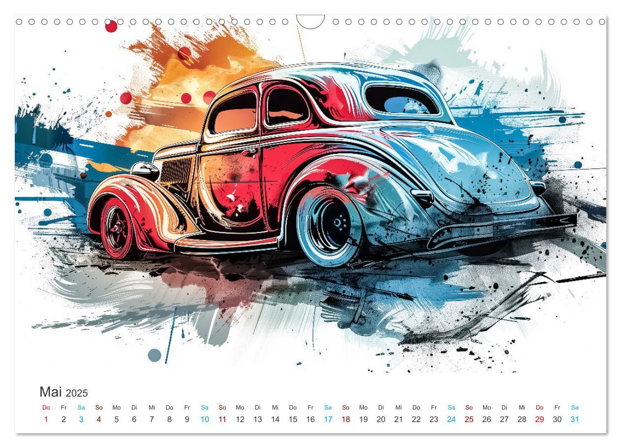 Bild: 9783383806995 | Hot Road - Oldtimer durch eine KI im neuen Gewand (Wandkalender...