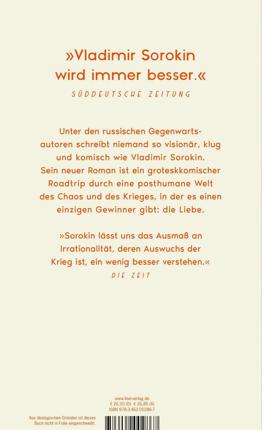 Rückseite: 9783462002867 | Doktor Garin | Roman | Vladimir Sorokin | Buch | 592 S. | Deutsch