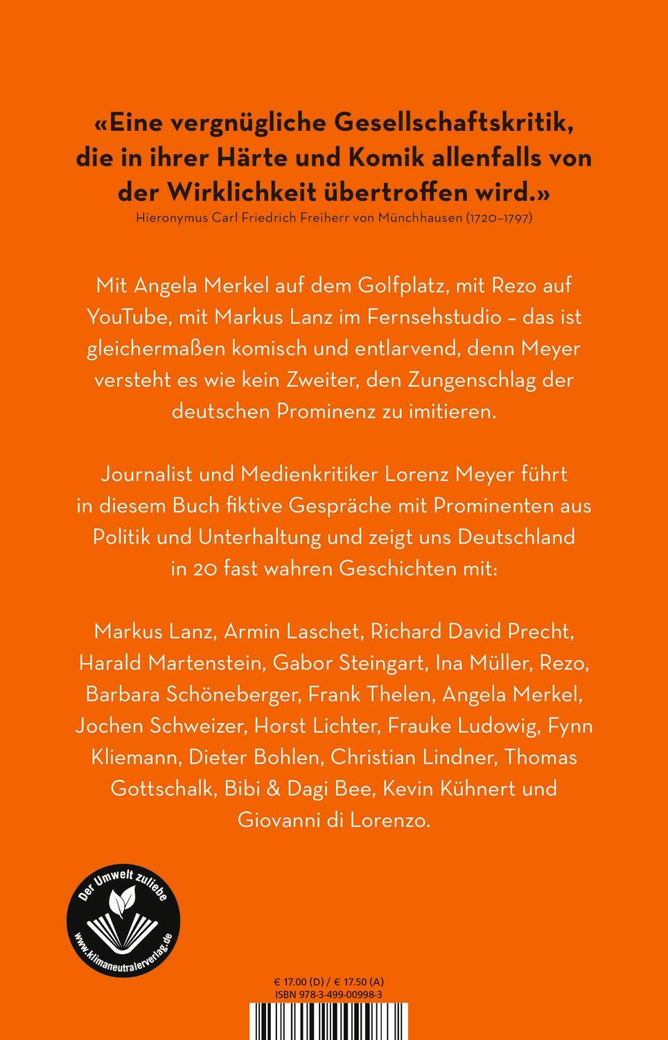 Rückseite: 9783499009983 | Kreuzfahrt durch die Republik | Lorenz Meyer | Taschenbuch | Deutsch