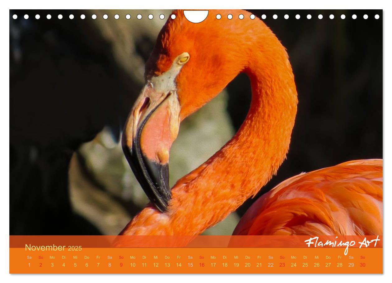 Bild: 9783435819706 | Flamingo Art 2025 (Wandkalender 2025 DIN A4 quer), CALVENDO...