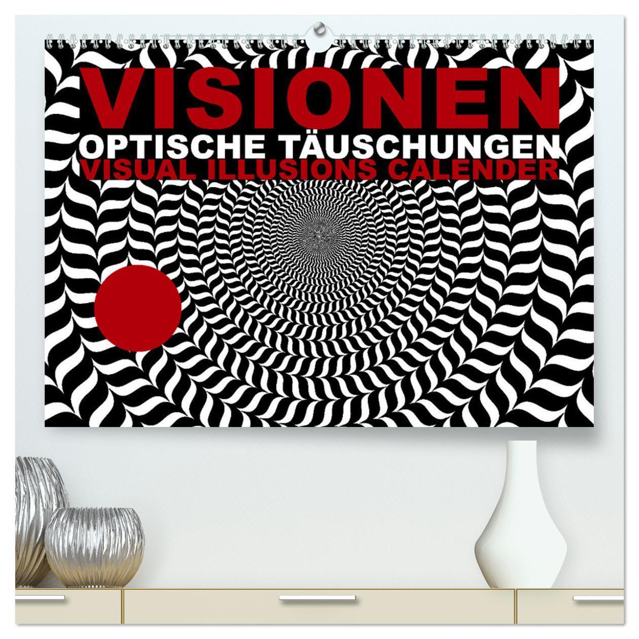 Cover: 9783435084111 | VISIONEN - optische Täuschungen (hochwertiger Premium Wandkalender...