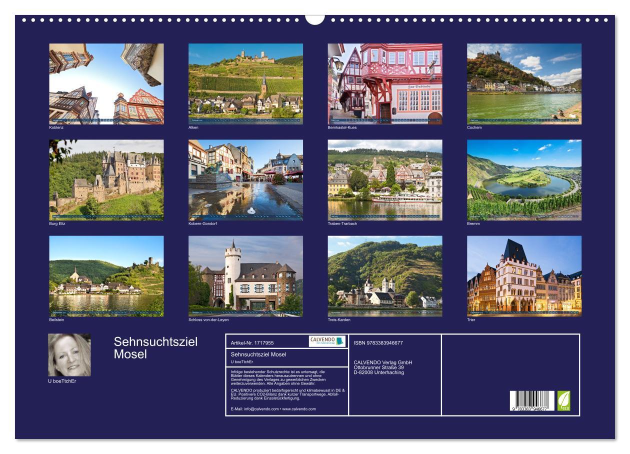 Bild: 9783383946677 | Sehnsuchtsziel Mosel (Wandkalender 2025 DIN A2 quer), CALVENDO...