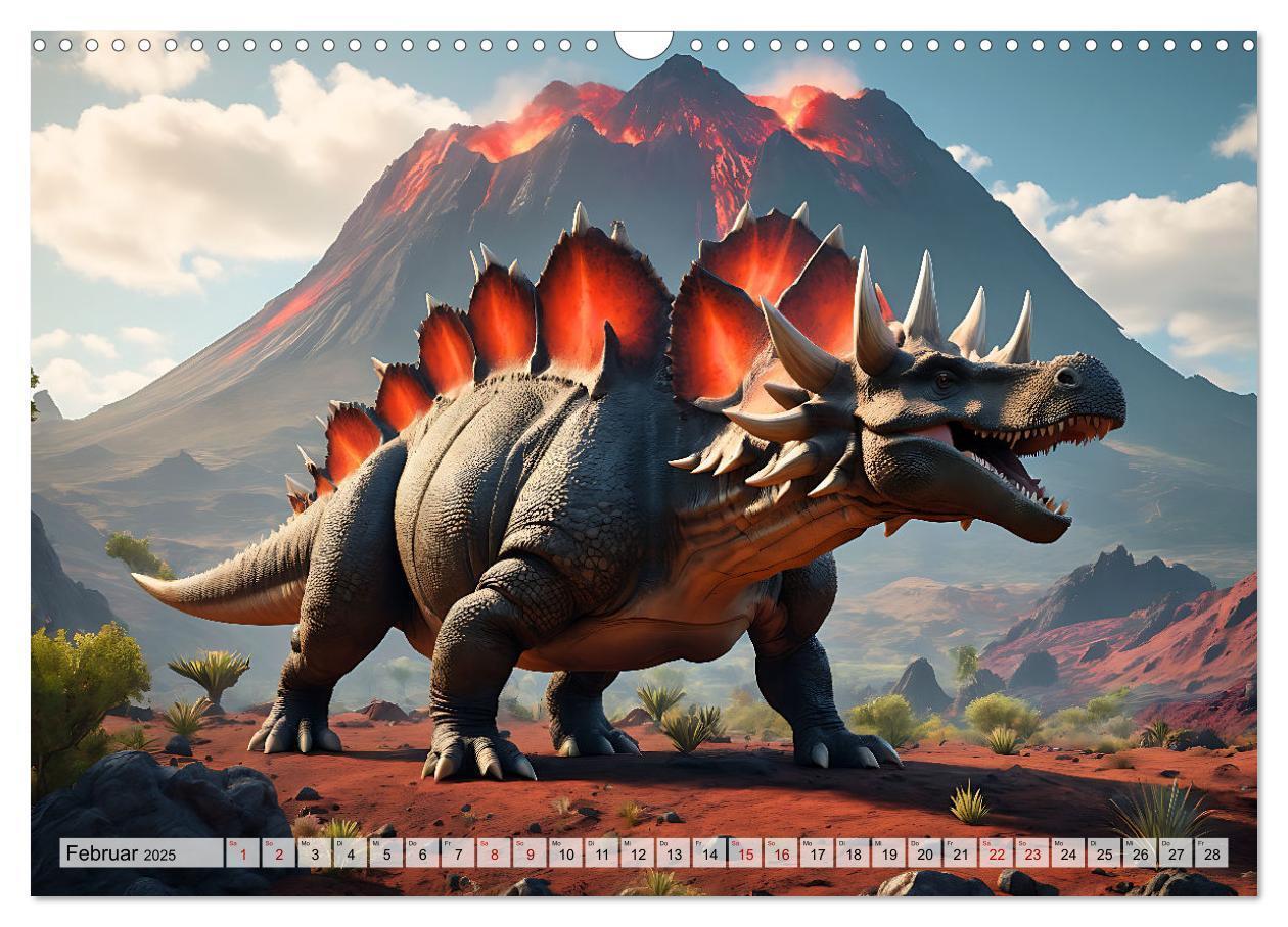 Bild: 9783383798979 | Dinosaurier - die Welt der Urzeitgiganten (Wandkalender 2025 DIN A3...