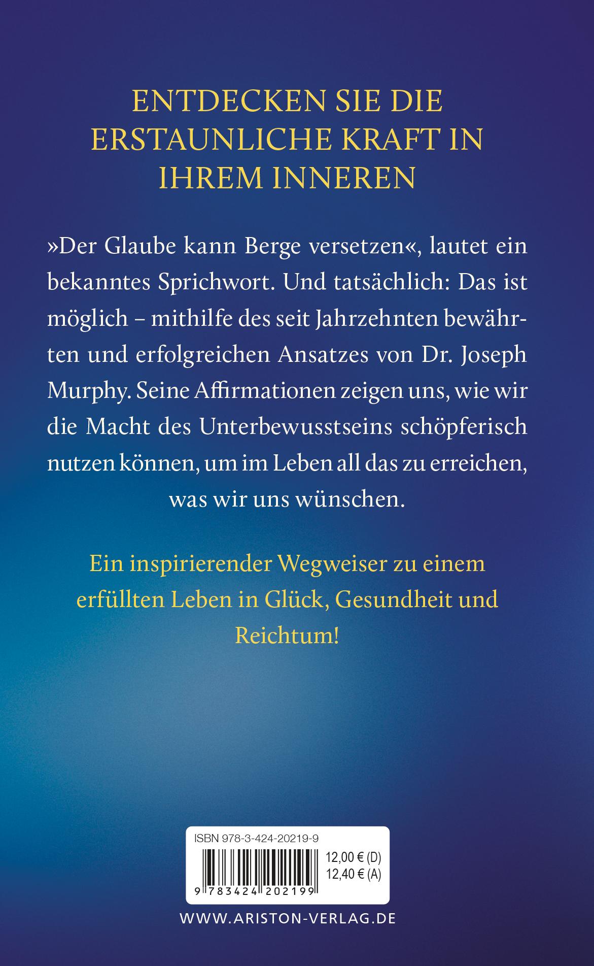 Bild: 9783424202199 | Die Macht Ihres Unterbewusstseins | Affirmationen für Glück und Erfolg