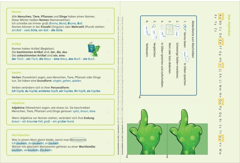 Cover: 9783123108921 | Niko Sprachbuch 2 - Grammatik-Einleger zum Nachkauf Klasse 2 | gefalzt