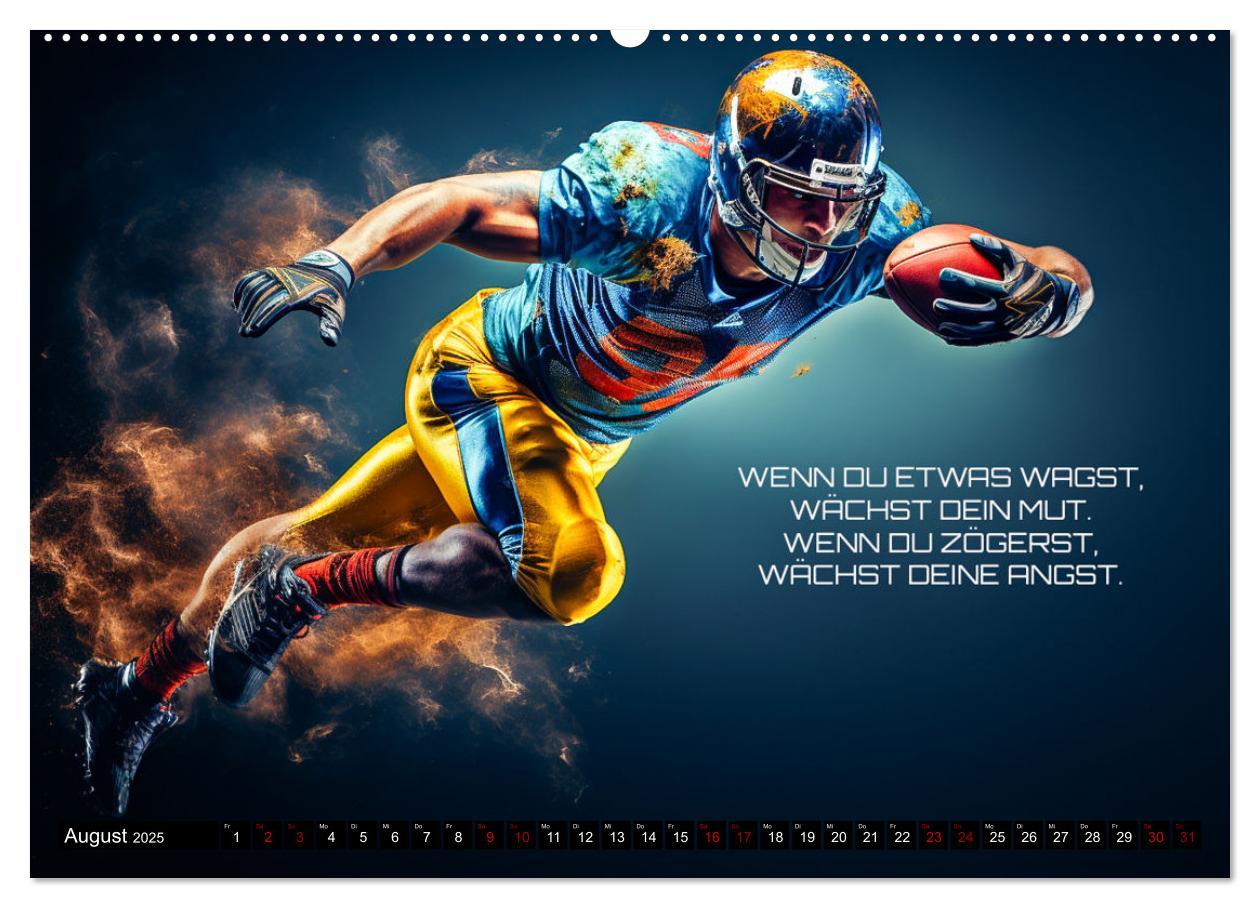 Bild: 9783383874703 | American Football und Motivation (hochwertiger Premium Wandkalender...