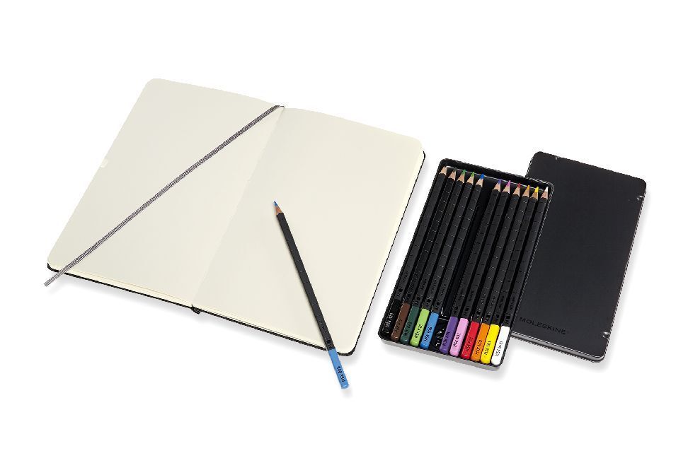 Bild: 8058647620404 | Moleskine Skizzen - Set - Aquarell Large/A5, Skizzenbuch: Hard...