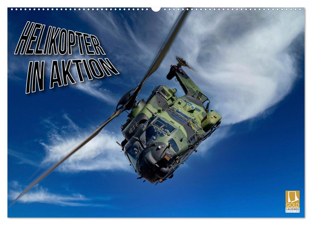 Cover: 9783383977602 | Helikopter in Aktion (Wandkalender 2025 DIN A2 quer), CALVENDO...