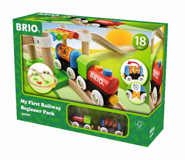 Bild: 7312350337273 | BRIO World 33727 Mein erstes BRIO Bahn Spiel Set - Zug mit Waggon,...