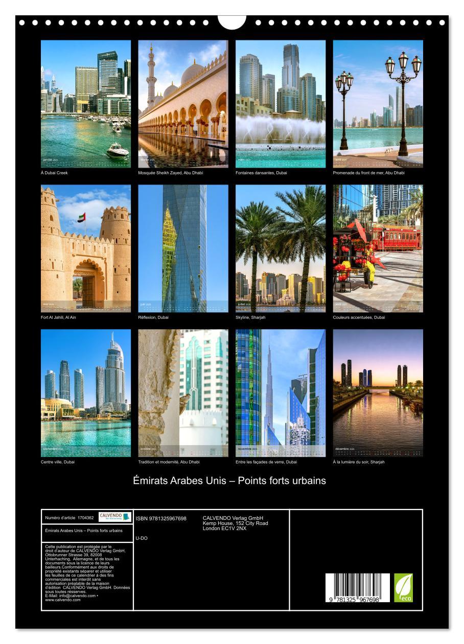 Bild: 9781325967698 | Émirats Arabes Unis ¿ Points forts urbains (Calendrier mural 2025...