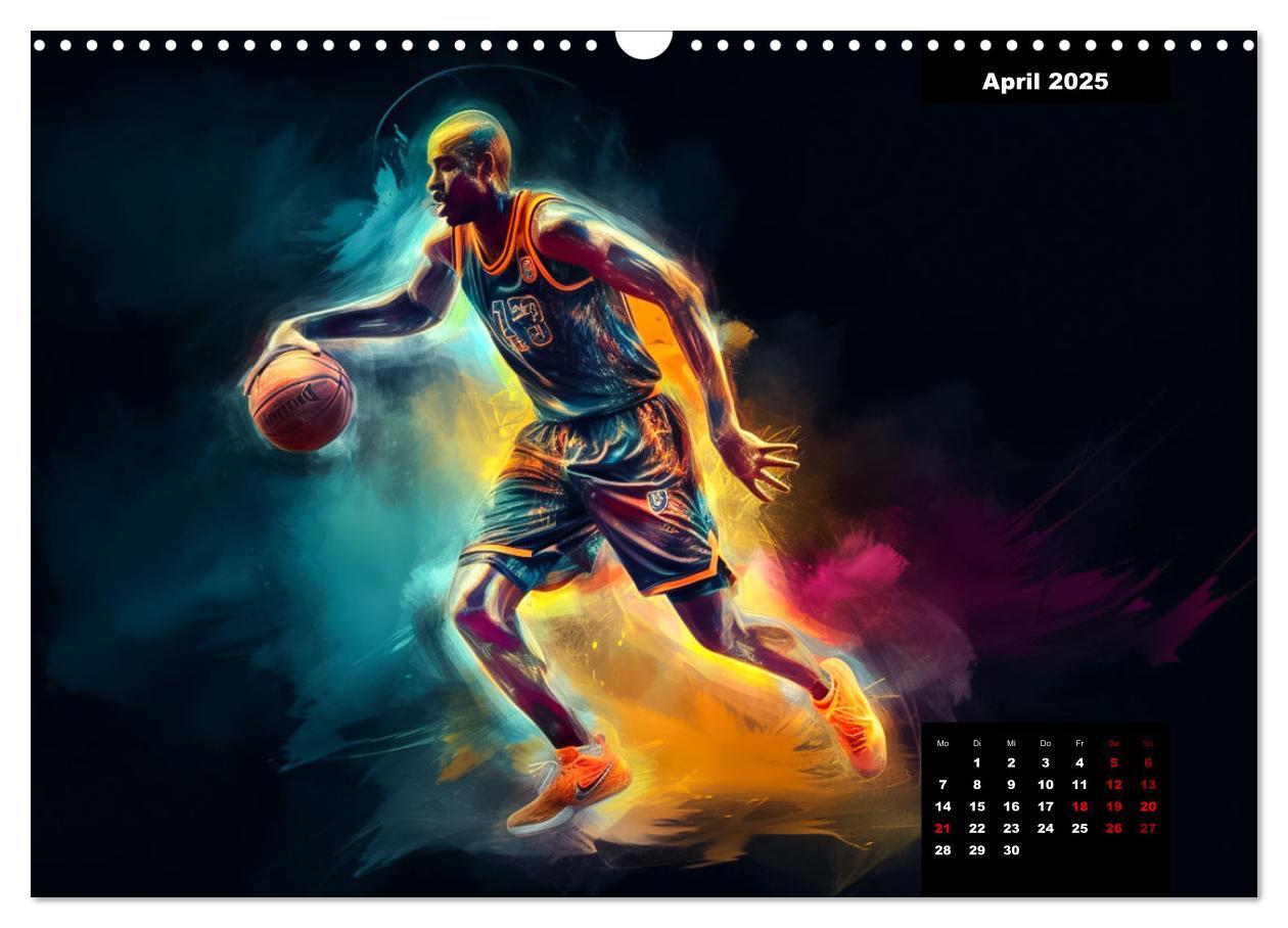 Bild: 9783383904974 | Faszination Basketball (Wandkalender 2025 DIN A3 quer), CALVENDO...