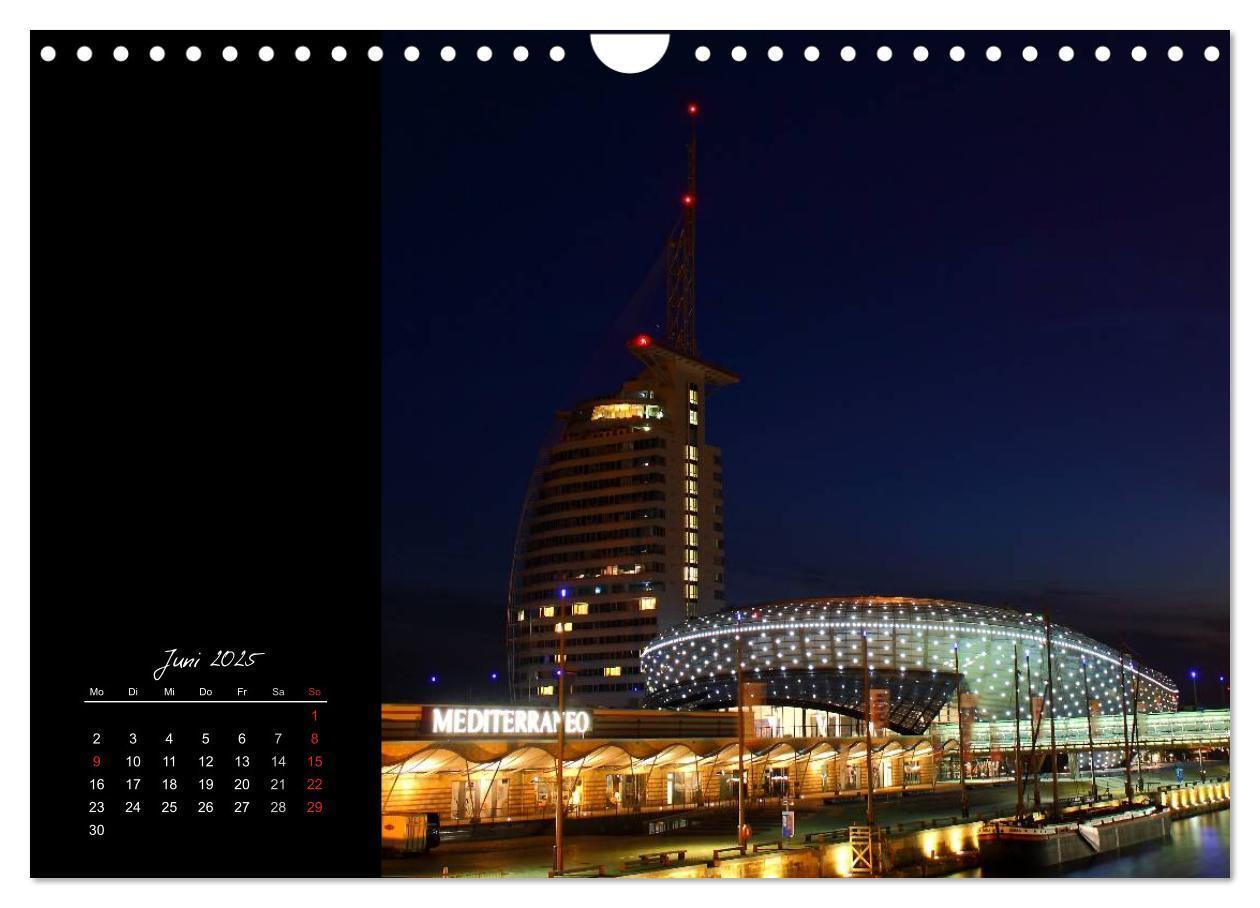 Bild: 9783435831159 | Bremerhaven Nights (Wandkalender 2025 DIN A4 quer), CALVENDO...