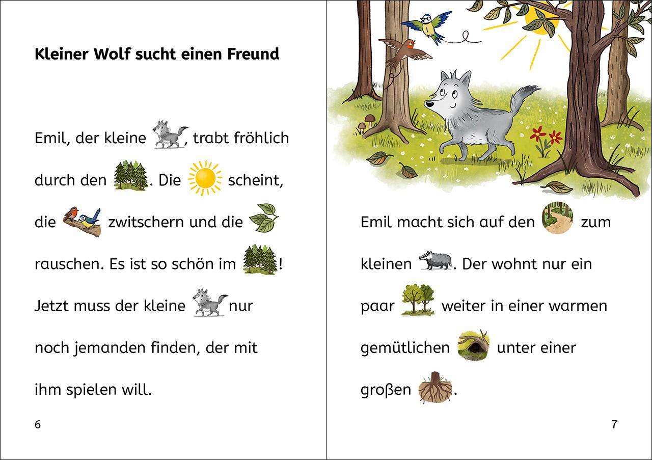 Bild: 9783743214200 | Bildermaus - Der kleine Wolf findet einen Freund | Julie Leuze | Buch