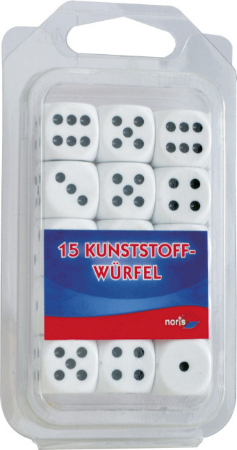 Cover: 4000826043614 | 15 weiße Kunststoffwürfel (Spiel-Zubehör) | Spiel | Im Doppelblister