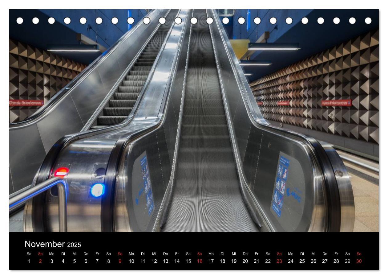 Bild: 9783435668625 | U-Bahn in München (Tischkalender 2025 DIN A5 quer), CALVENDO...