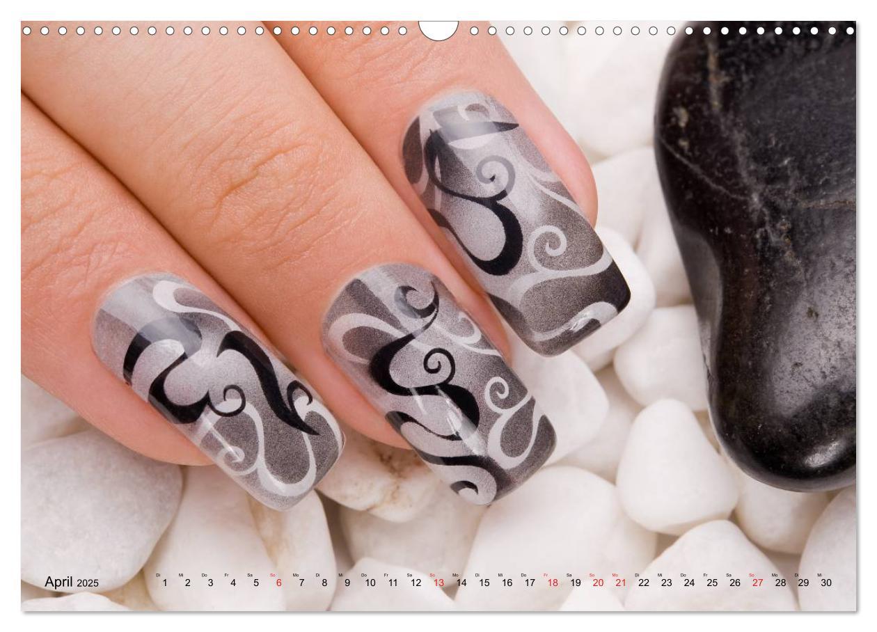 Bild: 9783435747740 | Vergängliche Kunst - Nailart Episode 1 (Wandkalender 2025 DIN A3...