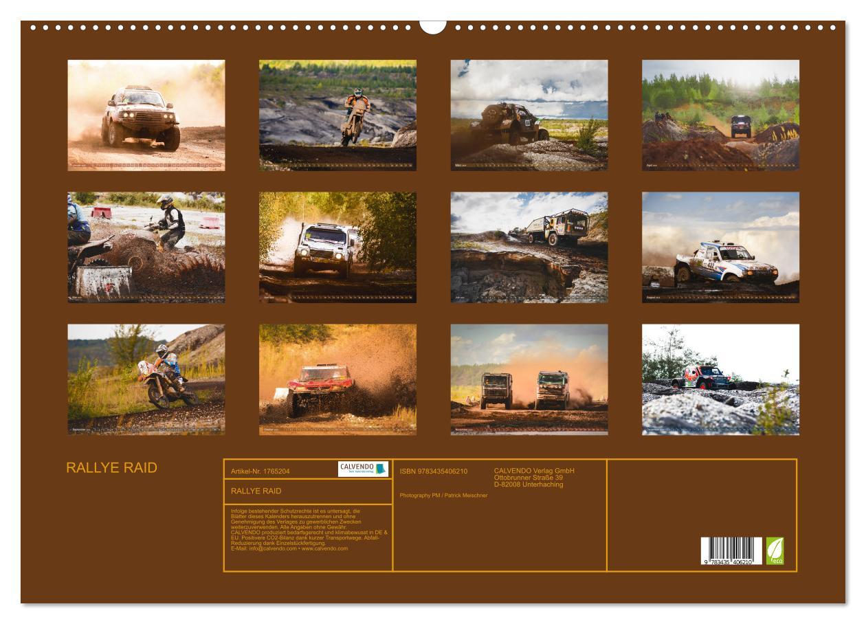 Bild: 9783435406210 | RALLYE RAID (Wandkalender 2025 DIN A2 quer), CALVENDO Monatskalender