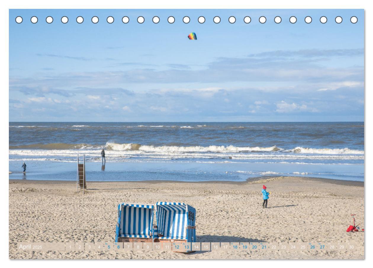 Bild: 9783435072835 | Am Strand von Langeoog (Tischkalender 2025 DIN A5 quer), CALVENDO...