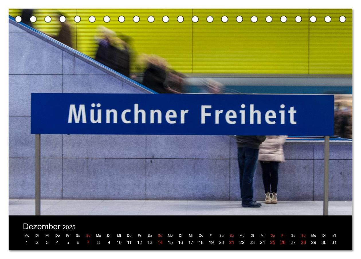 Bild: 9783435668625 | U-Bahn in München (Tischkalender 2025 DIN A5 quer), CALVENDO...