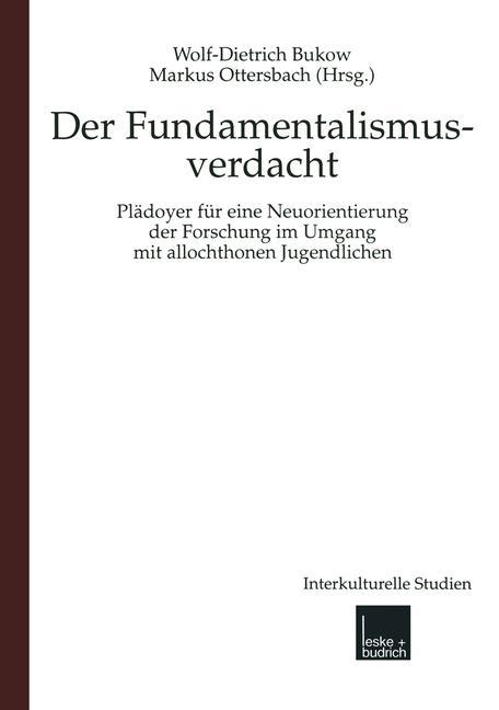 Cover: 9783810025005 | Fundamentalismusverdacht | Markus Ottersbach (u. a.) | Taschenbuch