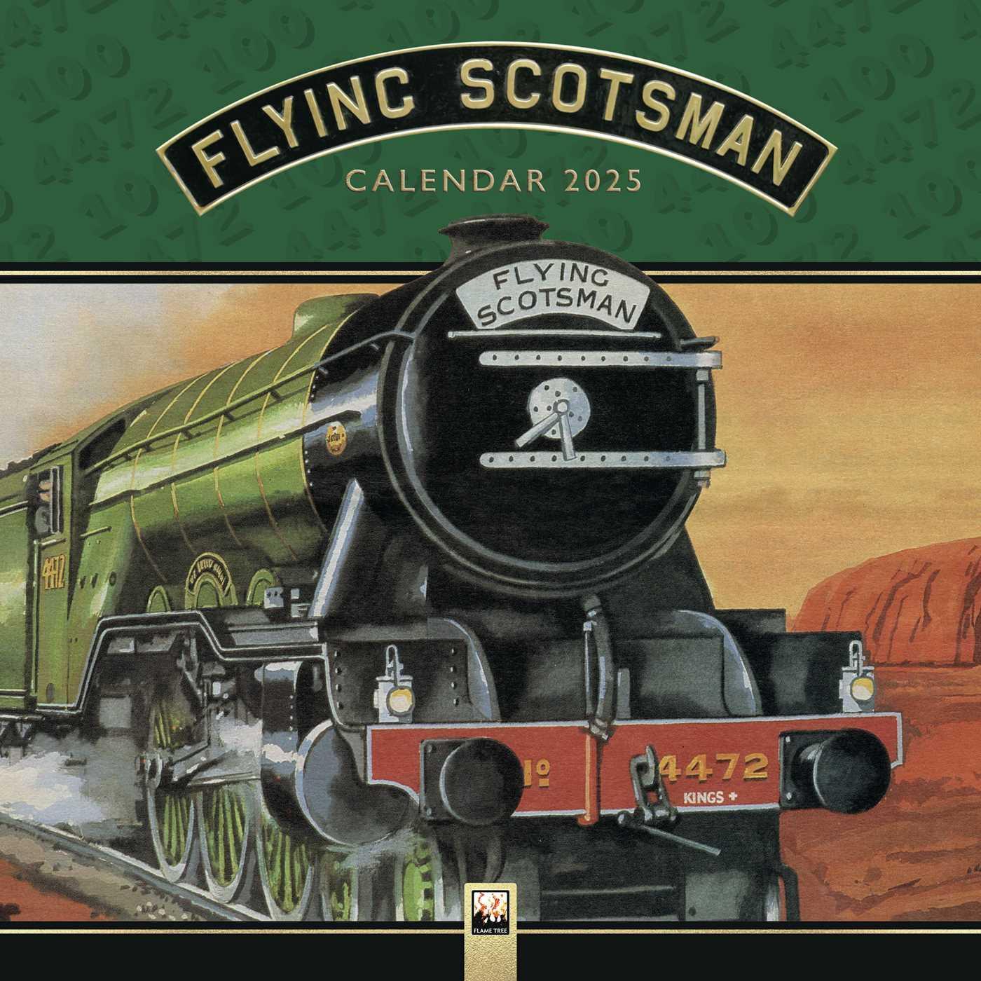 Cover: 9781835620663 | National Railway Museum: The Flying Scotsman Wall Calendar 2025...