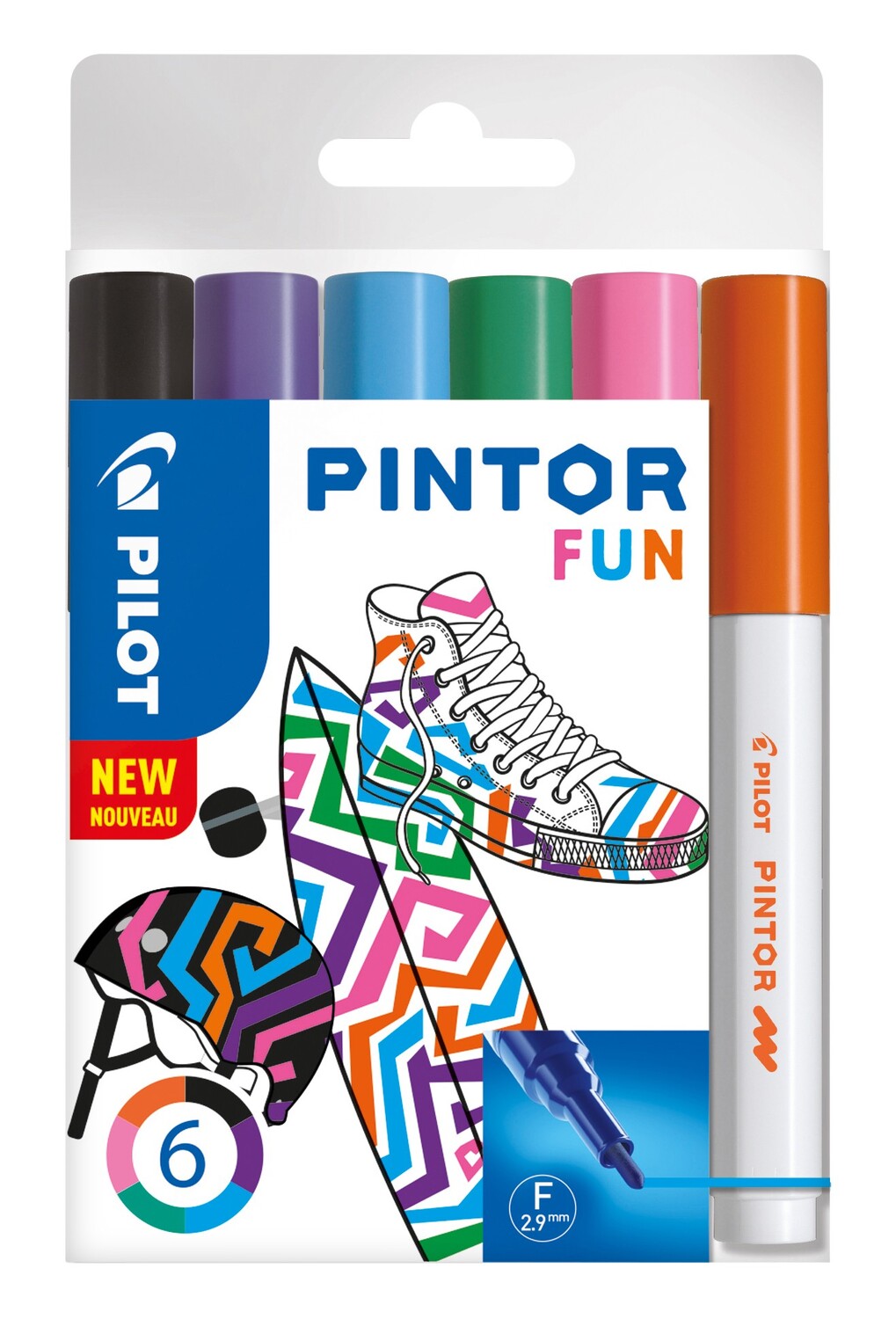 Cover: 3131910517429 | PILOT Marker Pintor FUN fein 6er Set | PILOT Pintor | 4160S6F | 2020