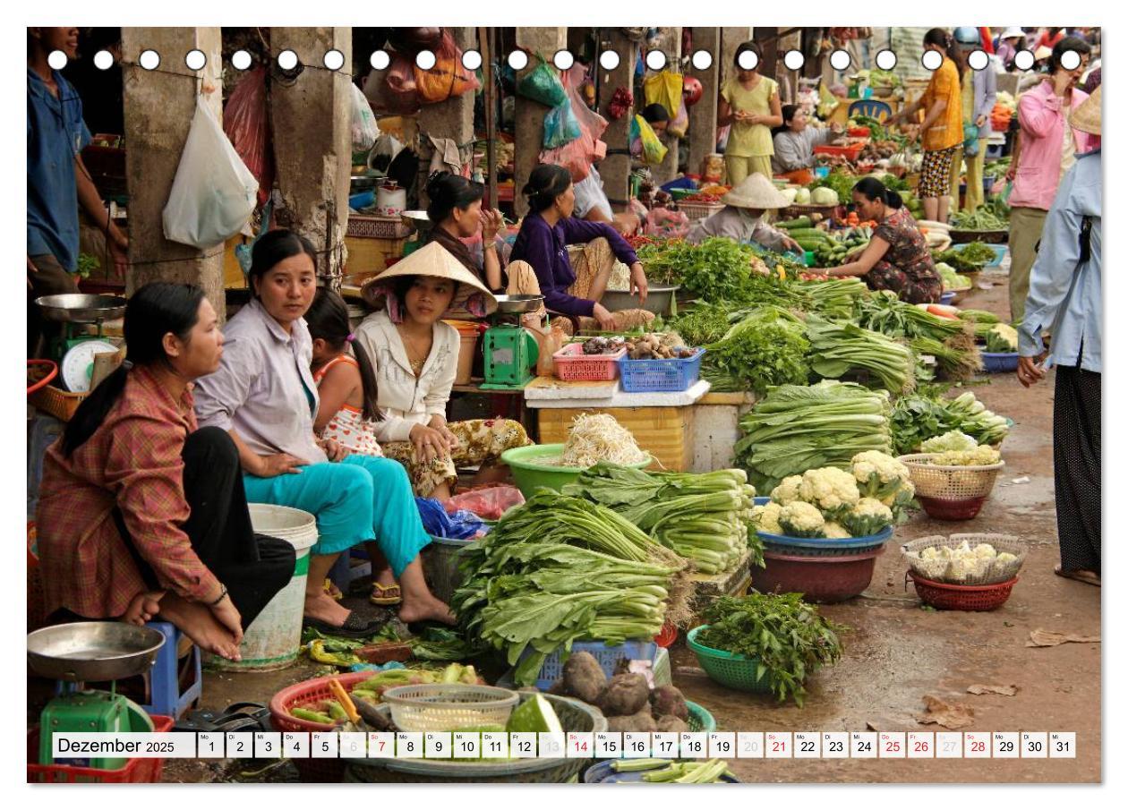 Bild: 9783435785445 | Vietnam (Tischkalender 2025 DIN A5 quer), CALVENDO Monatskalender