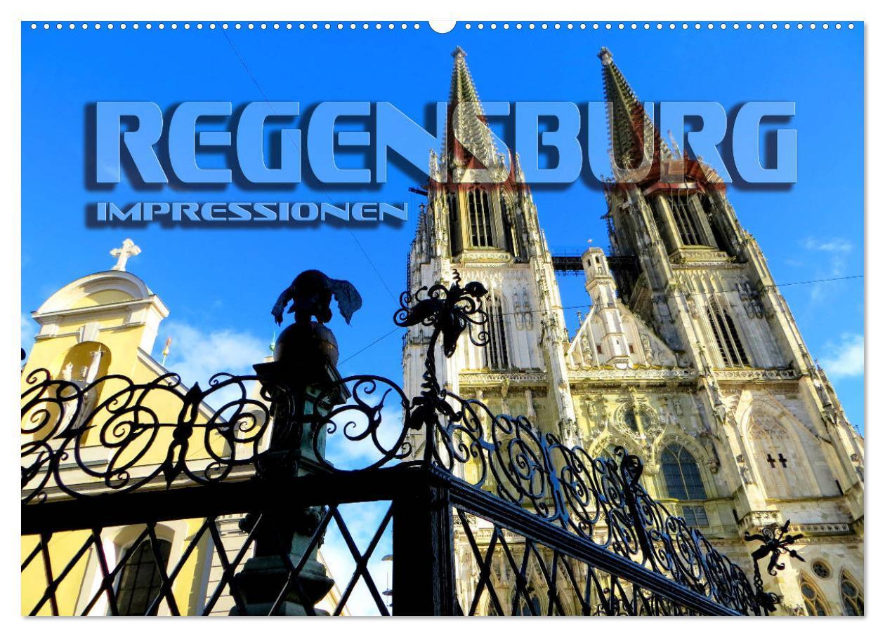 Cover: 9783435673711 | REGENSBURG - Impressionen (Wandkalender 2025 DIN A2 quer), CALVENDO...