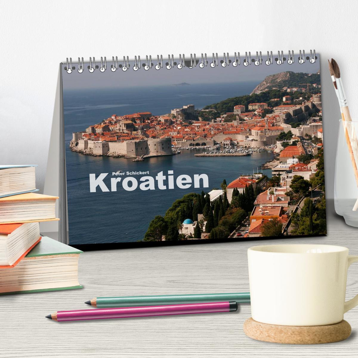 Bild: 9783435707065 | Kroatien (Tischkalender 2025 DIN A5 quer), CALVENDO Monatskalender