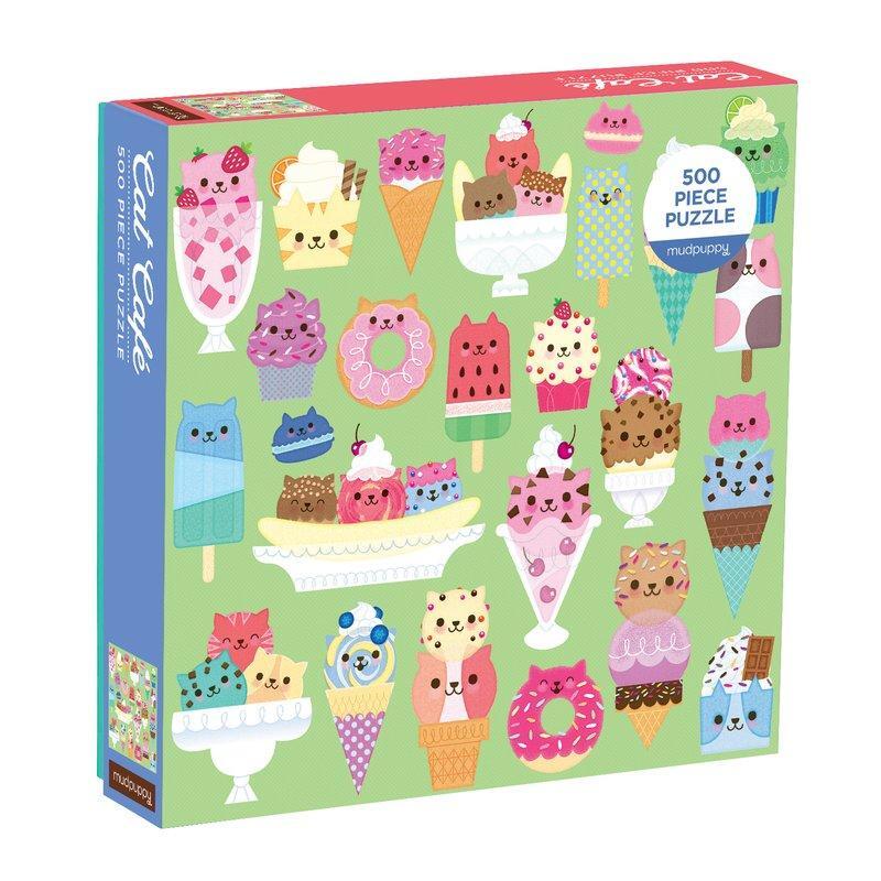 Cover: 9780735355859 | Mudpuppy, G: Cat Cafe 500 Piece Puzzle | Galison Mudpuppy | Hardware