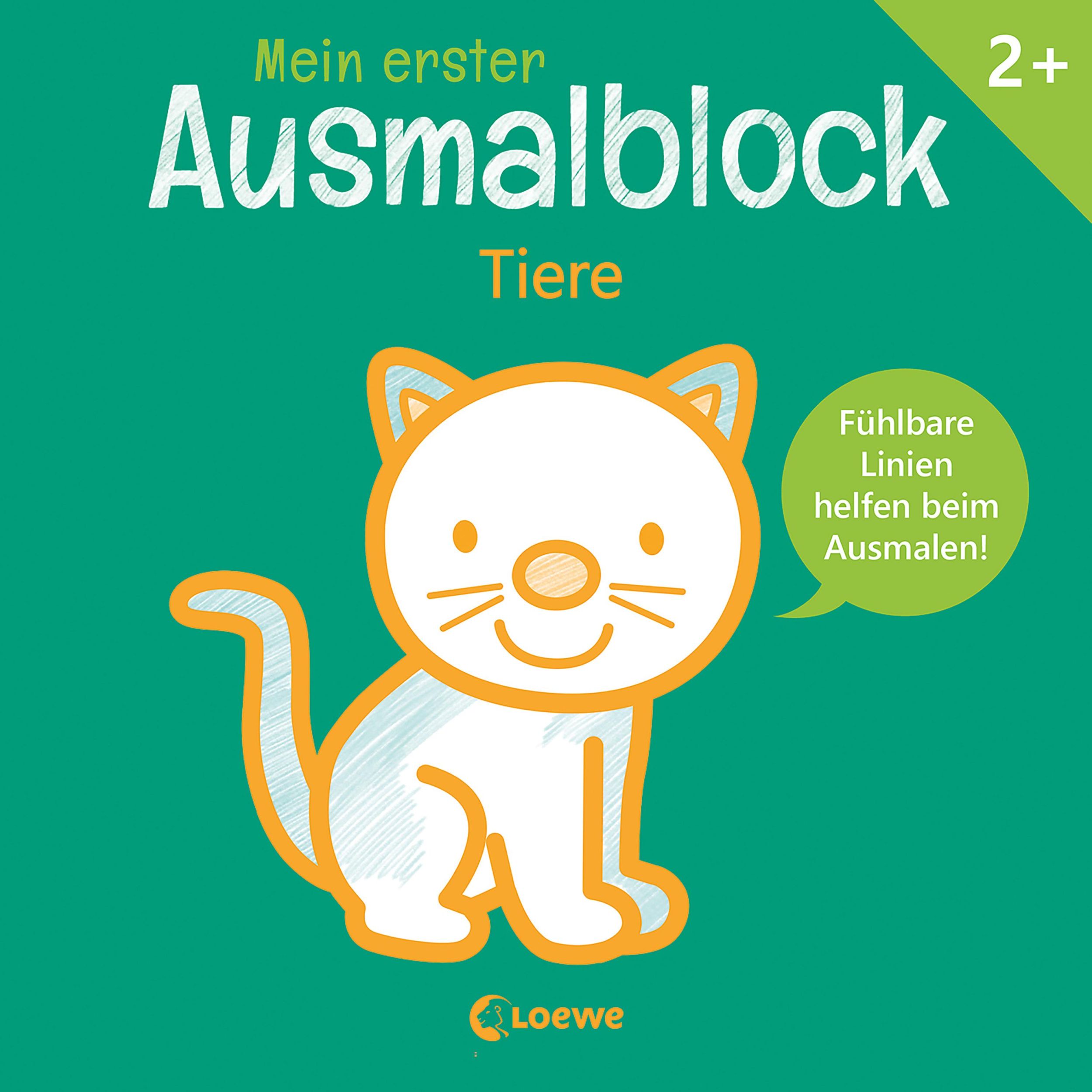 Cover: 9783743212596 | Mein erster Ausmalblock - Tiere | Loewe Kreativ | Taschenbuch | 48 S.