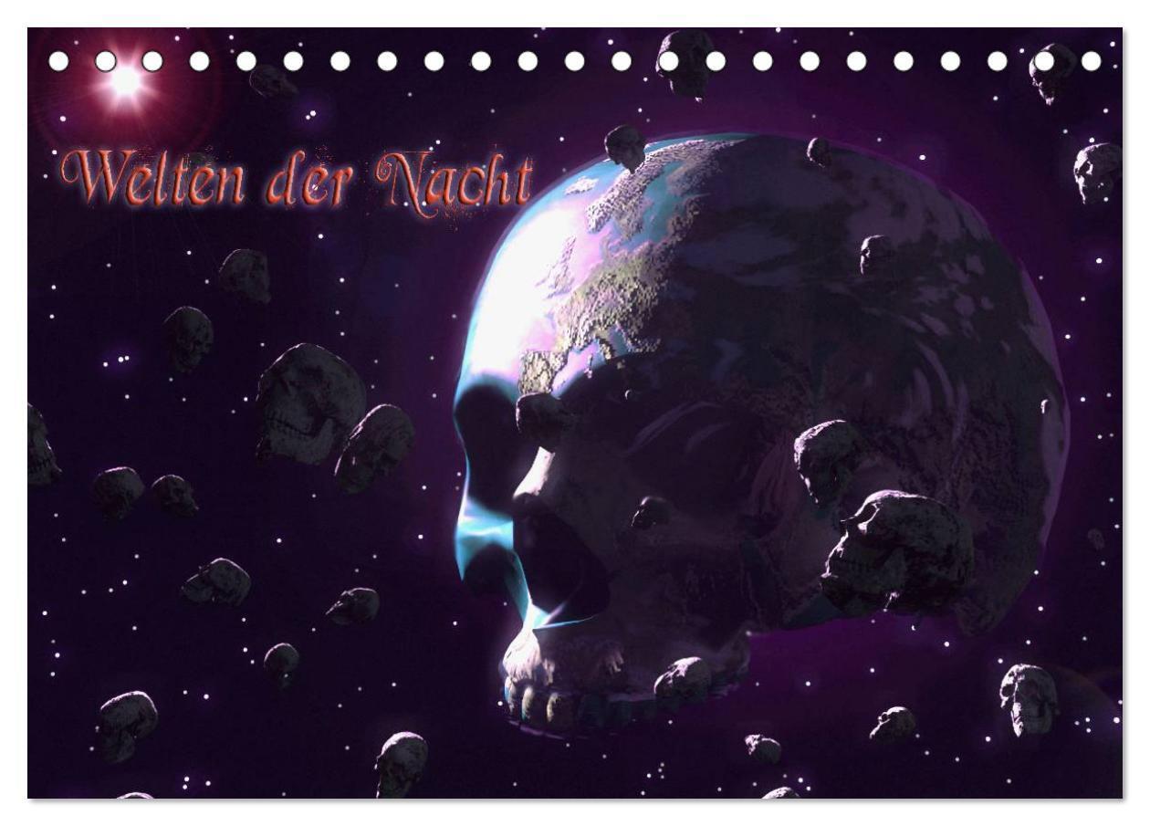 Cover: 9783435682195 | Welten der Nacht ¿ Gothic und Dark Art (Tischkalender 2025 DIN A5...