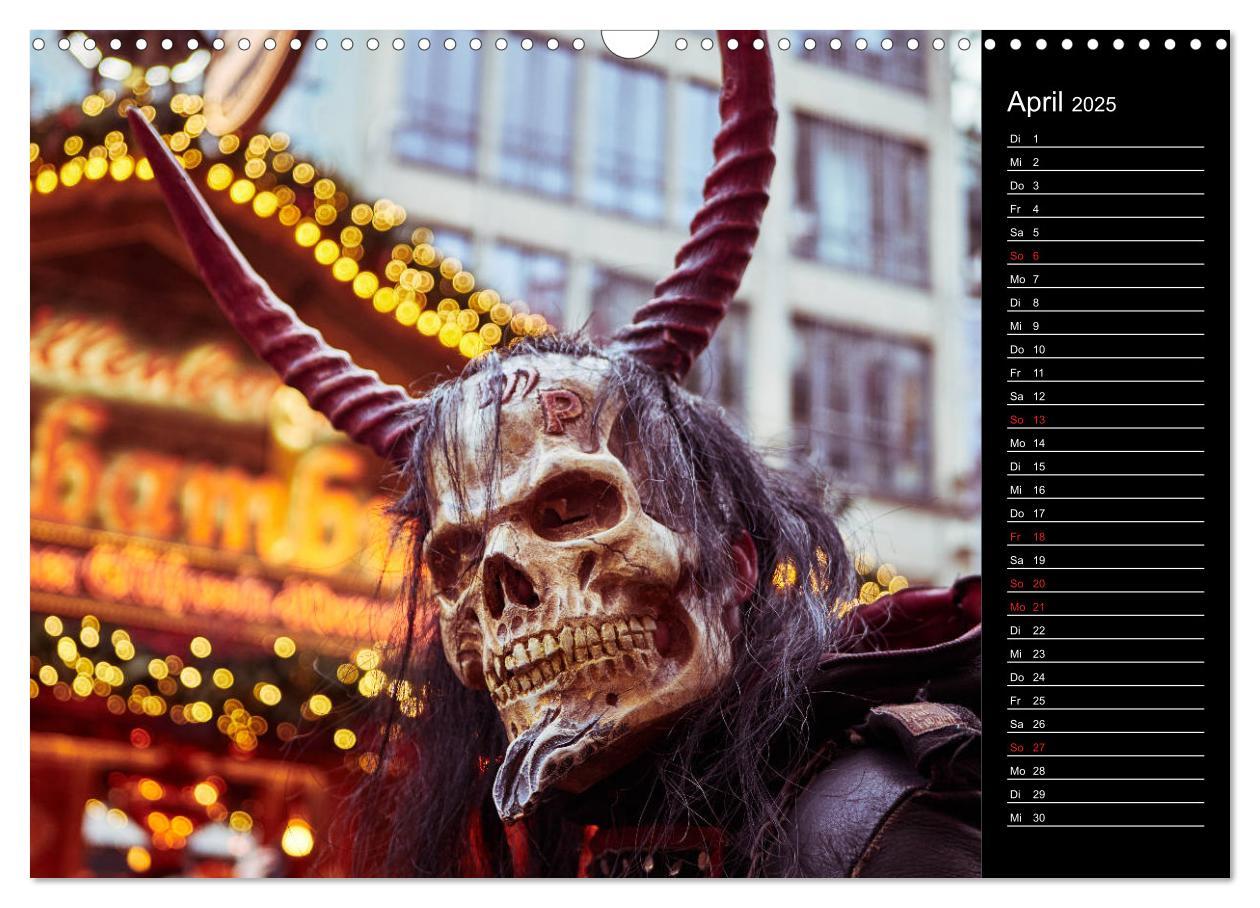 Bild: 9783435174959 | Krampus Kalender 2025 (Wandkalender 2025 DIN A3 quer), CALVENDO...