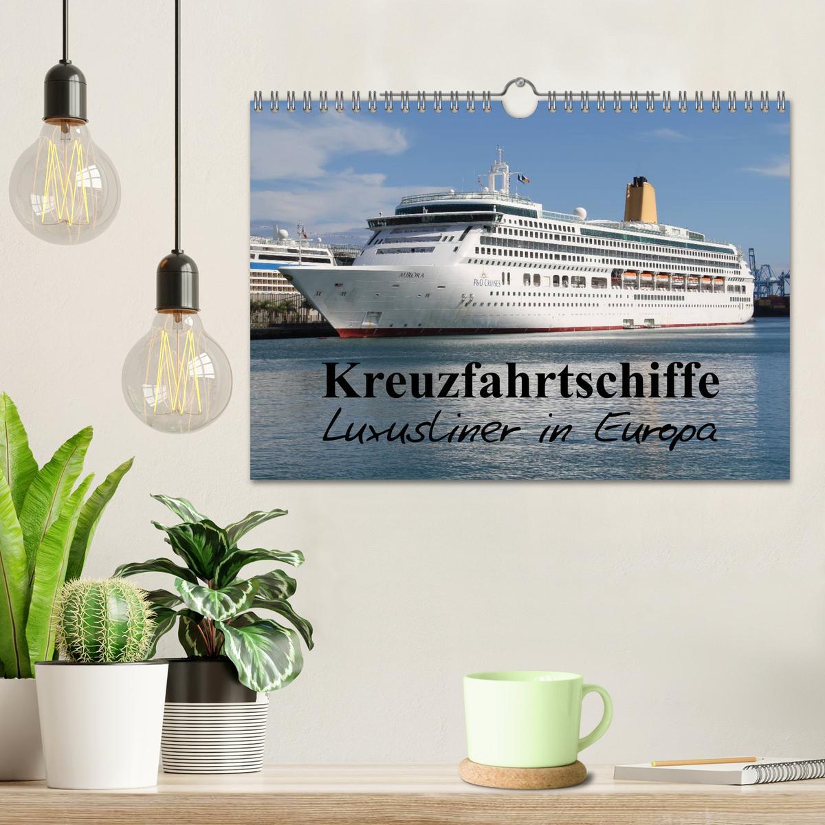 Bild: 9783435840809 | Kreuzfahrtschiffe in Europa (Wandkalender 2025 DIN A4 quer),...